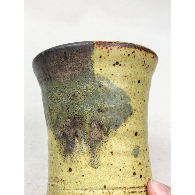 Vintage Handmade Pottery Vase For Sale - Image 10 of 12