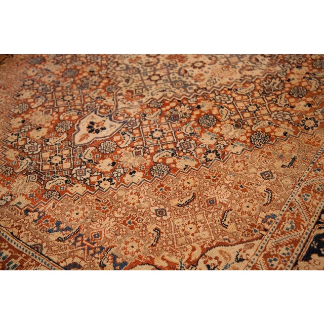 Old New House Fine Antique Tabriz Area Rug - 4'4" x 5'10" For Sale - Image 4 of 17