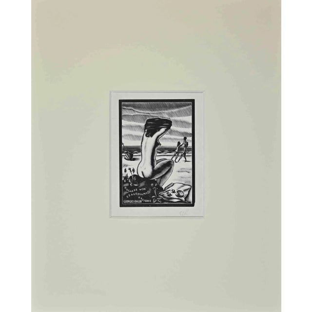 Ex Libris Giorgio Balbi is an artwork realized by Italo Zetti in the mid-20th Century . Woodcut, 12 x 8,5 cm; It includes...