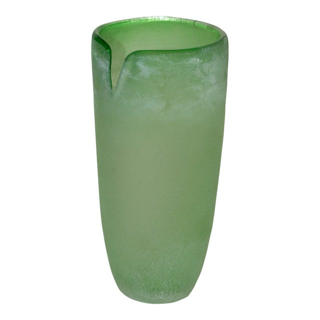 Lilypad Scavo Art Glass Vase For Sale