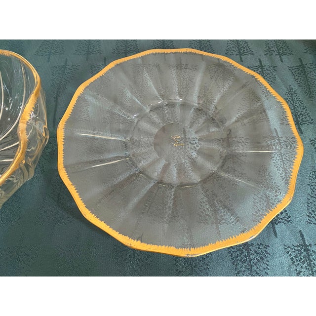 Antique Crystal Cup and Tray Service from Daum Nancy, 1800s, Set of 2 For Sale - Image 6 of 7