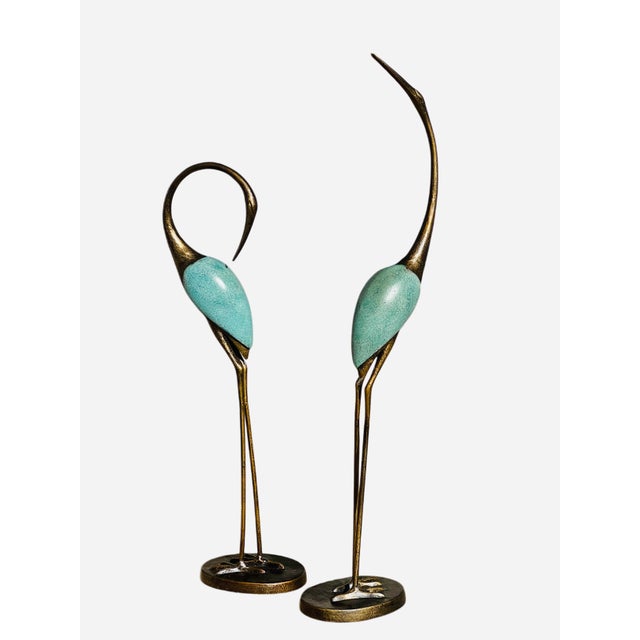 Sculptural Crane Garden Statues For Sale - Image 13 of 14