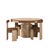 Wellesly Game Table and Chairs by Wood Tailors Club, Set of 5 For Sale - Image 14 of 14