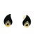 Vintage Maz 14k Gold Onyx and Diamond Clip Earrings, A Pair For Sale - Image 11 of 16