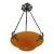 French Art Deco Pendant Light by Daum & Majorelle - 1925 Chandelier France For Sale