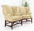 Pair of Deep Profile Antique Wing Arm Chairs Mahogany Legs Federal Style For Sale - Image 9 of 18