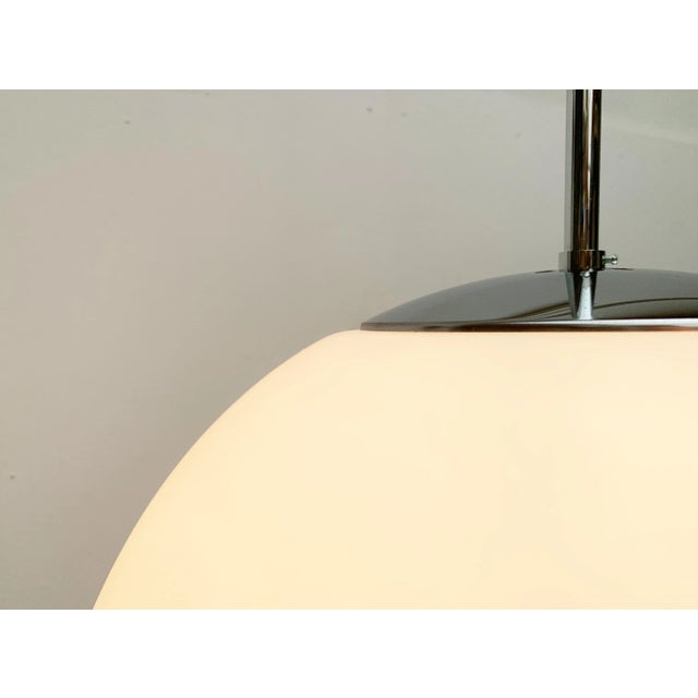Vintage German Space Age Glass Ball Pendant Lamp from Limburg For Sale - Image 4 of 18
