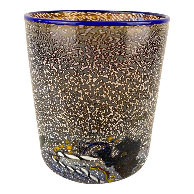 Kosta Boda Glass Vase or Planter Signed Bertil Vallien For Sale