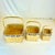 Tan 1980s Vintage Boho Chic Americana Arts & Crafts Maple Slat Holiday Accent Baskets - Set of 3 - 4th of July For Sale - Image 8 of 11