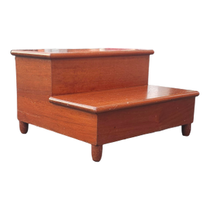 Late 20th Century Councill Furniture Solid Mahogany Bed Steps Library Steps