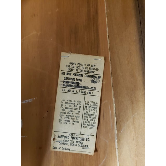 Mid-Century American Carved Mahogany Footstool by Sanford Furniture For Sale - Image 9 of 9