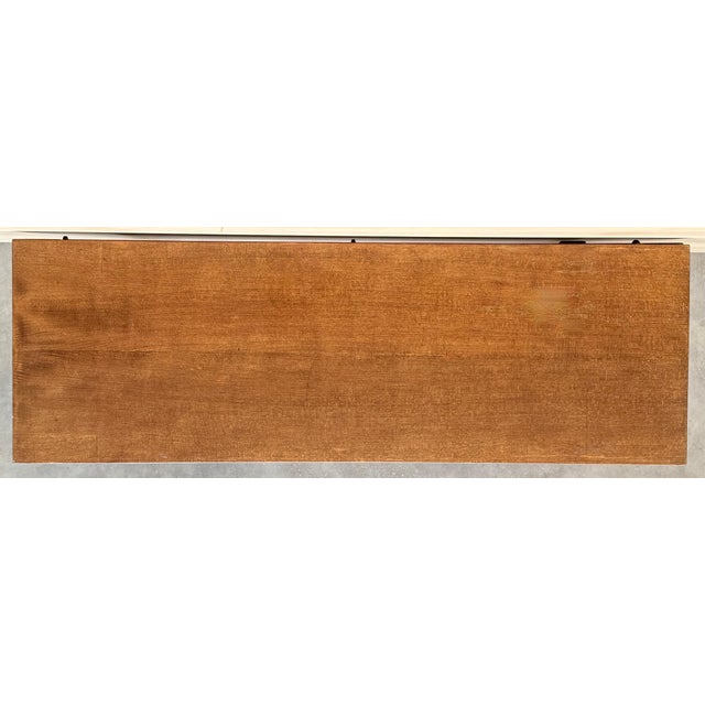 Wood 20th Century Spanish Console Fold Out Farm Table with Wood Stretcher For Sale - Image 7 of 18