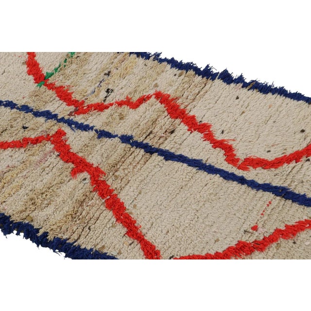 Rug & Kilim 1950s Vintage Azilal Moroccan Runner Rug With Geometric Patterns From Rug & Kilim For Sale - Image 4 of 7