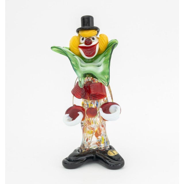 Murano Art Glass Clown Sculptures, 2 For Sale - Image 9 of 17