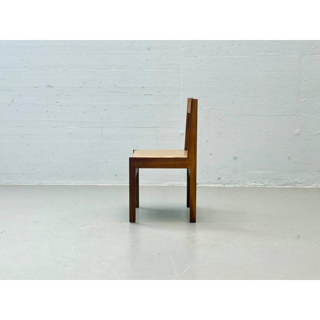Scandinavian Dining Chair in Walnut and Leather, 1960s For Sale - Image 16 of 18
