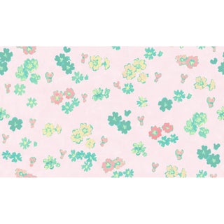 Flower Field Wallpaper by Paule Marrot in Pink Multi For Sale