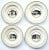 Vintage Italian Mottahedeh Creamware Neoclassical Palazzo Architecture Small Plates - Set of 4 For Sale - Image 10 of 10