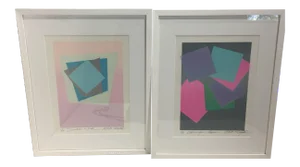 Silk Screen Prints Atsuko Okamoto - A Set of 2