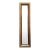 Lacquered Rattan Floor Mirror, Antique For Sale