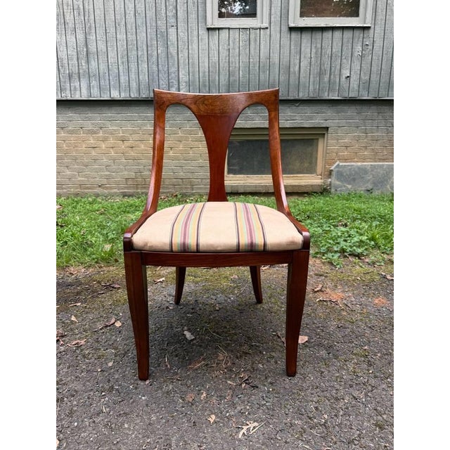 Mid 20th Century Vintage Pair of Regency Style Emprire Directorie Style Dining Side Chairs. Possibly Attributed to Kindel For Sale - Image 5 of 10