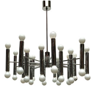 Mid-Century German Space Age Chandelier from Doria Leuchten, 1960s For Sale