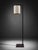Mid-Century Modern Architectural Floor Lamp With Unique Dark Bronze and Red-Tone Finish For Sale - Image 3 of 5