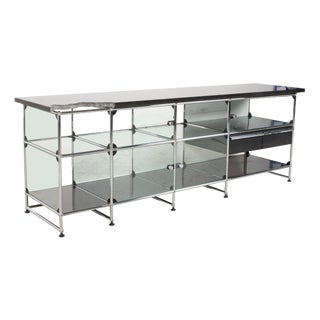 Sideboard in Black with Granite Top from USM Haller For Sale