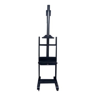 Vintage Solid Oak English Easel From Restoration Hardware’s Retired Collection For Sale