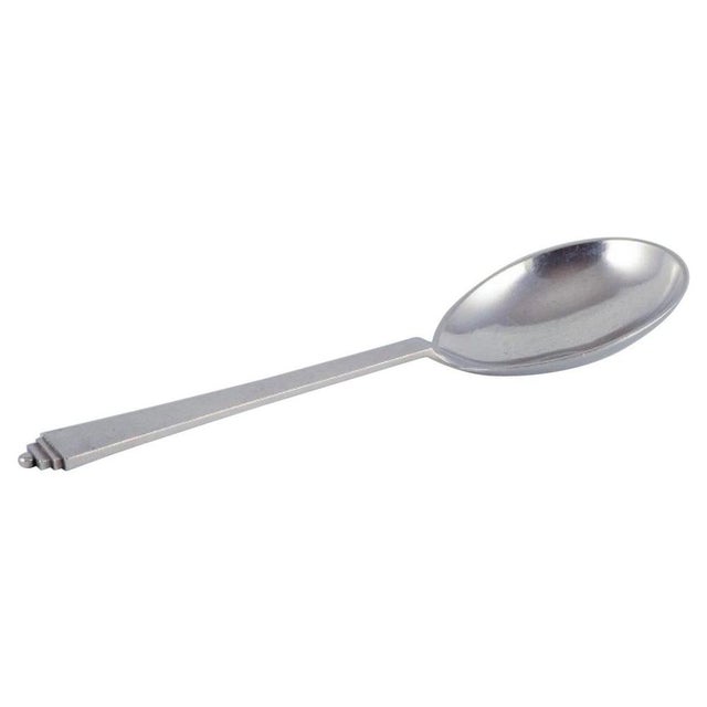 1940s Vintage Serving Spoon in Sterling Silver from Georg Jensen, 1940s For Sale - Image 5 of 5