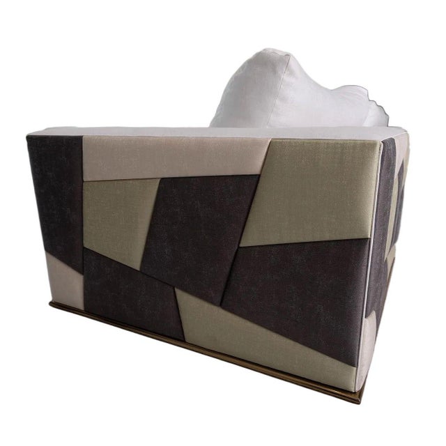 American Pair of Nathan Anthony “Haus” Custom Sofas. u.s.a. 21st Century For Sale - Image 3 of 11