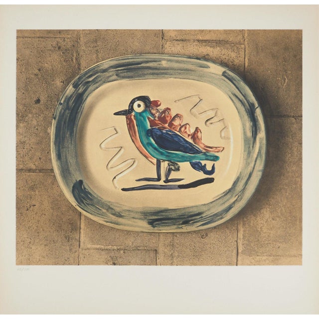 Pablo picasso (1881-1973) colorful bird, 1967 lithography (mourlot workshop) unsigned numbered out of 100 copies on arches...