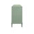 Not Yet Made - Made To Order Matthew Izzo Home Marcella Glossy Sage Green Four Door Buffet With Brass Front Doors and Acrylic Door Pulls For Sale - Image 5 of 6