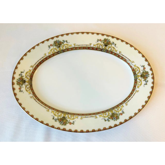 Circa 1960s Vintage Noritake 'Superba' Pattern Small Oval Serving Platter For Sale - Image 9 of 9