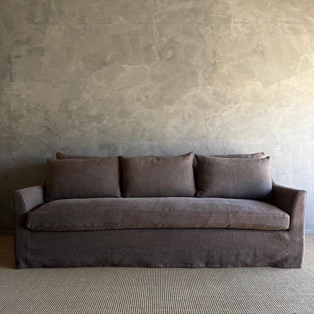 Bloom Home Inc. Sofa Collection Color: Cafe Noir 98″w x 41″d x 35.5″h Introducing our slip-covered sofa in natural, 100%...