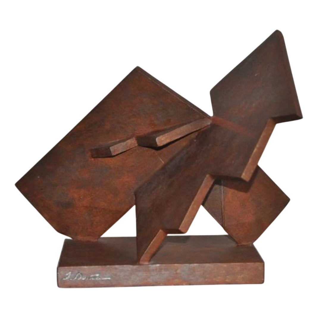 Polychrome Steel Sculpture by Jose Maria Fernandez Doña, 2007 | Chairish