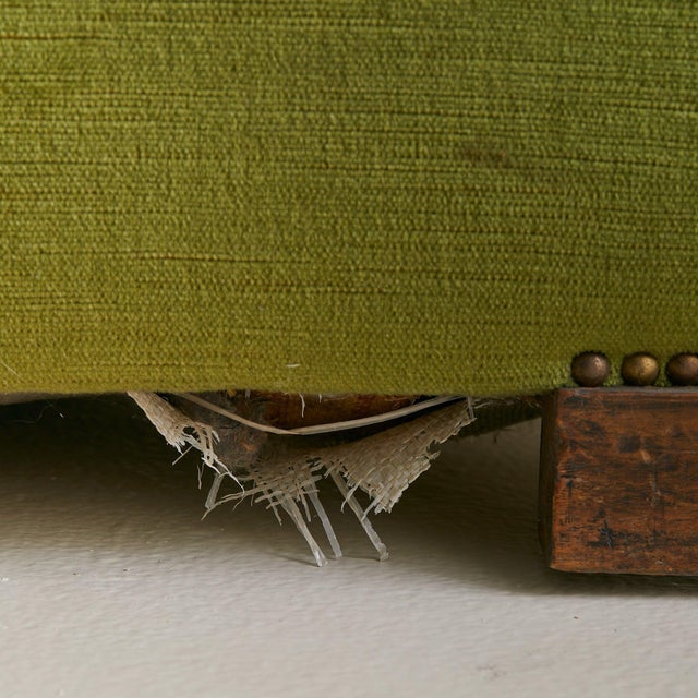 Green Italian Art Deco Lounge Chair in Original Green Velvet, 1950s - 2 Available For Sale - Image 8 of 18
