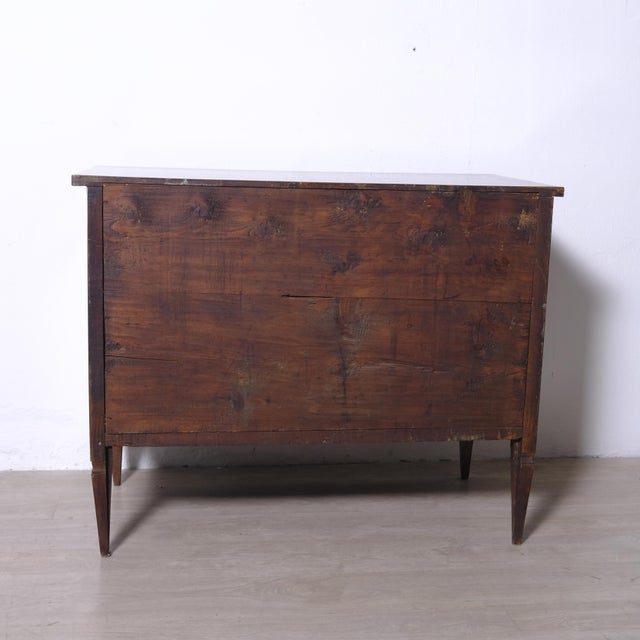 Antique Louis XVI Style Inlaid Chest of Drawers, Italy, 20th Century For Sale - Image 15 of 16