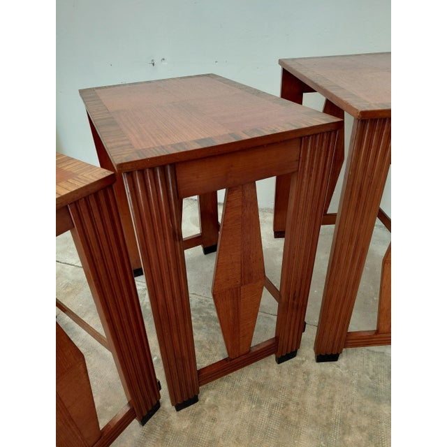 Art Deco Nesting Tables, 1930s, Set of 3 For Sale - Image 3 of 16