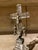 Metal 18th Century Italian Baroque Silver and Rock Crystal Crucifix For Sale - Image 7 of 12