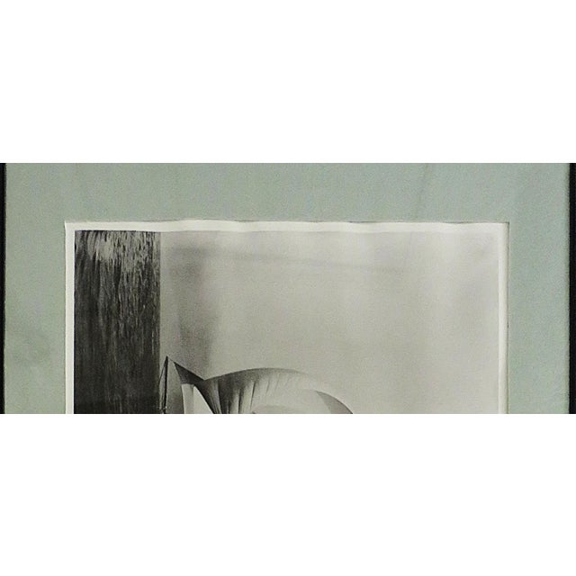 Mid-Century Modern Set of 4 Framed Black & White Sailboat Photo Prints Nautical Coastal For Sale - Image 3 of 3