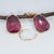 25.2Ct Rubellite Tourmaline Earrings With Tsavorite Accents: 14k Gold, 25x17mm, Pair For Sale - Image 4 of 8