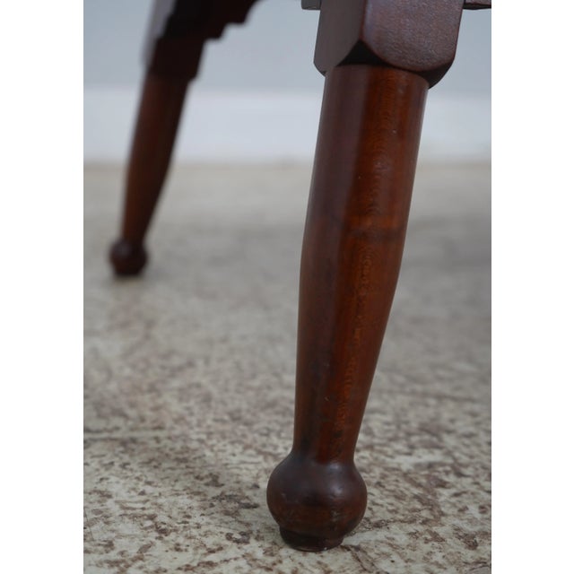 1970s Frank Rhodes Bench Made Cherry Bench For Sale - Image 5 of 12