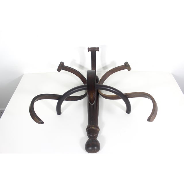 Vintage Thonet Style Wall Mounted Bent Wood Hat or Coat Hooks For Sale - Image 9 of 11