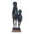 Mid-Century Modern Bronze Sculpture of a Mother and Child by Harry Geffert For Sale