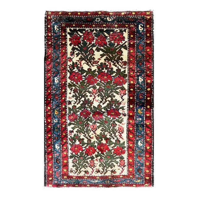Antique Persian Bakhtiari Rug Size: 2'7" X 4'0" For Sale