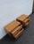 Wood Basic Witz Mid Century Modern Burlwood Nightstands Bedside Tables a Pair 6577 For Sale - Image 7 of 15