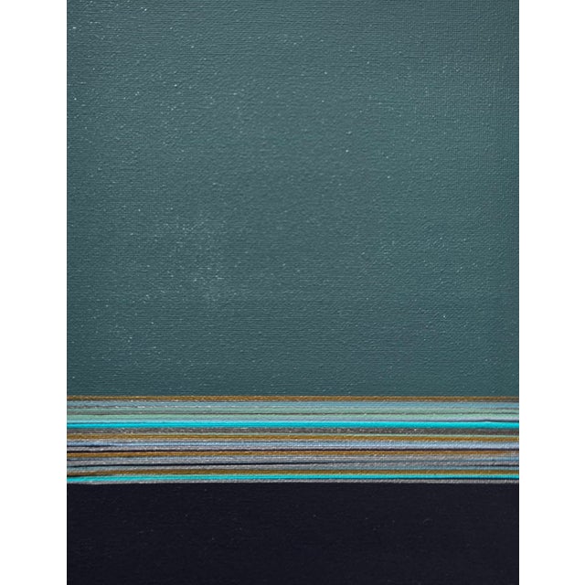 Dark Green & Charcoal Gray Acrylic on Canvas · 8 x 10 inches Part of Nuha Moretz’s Colorful Horizons series, Dark Green &...