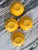 Yellow Majolica Style Vintage Lemon Motif Bowls - Set of Four For Sale - Image 8 of 15