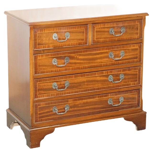 Vintage Hardwood Chest of Drawers For Sale