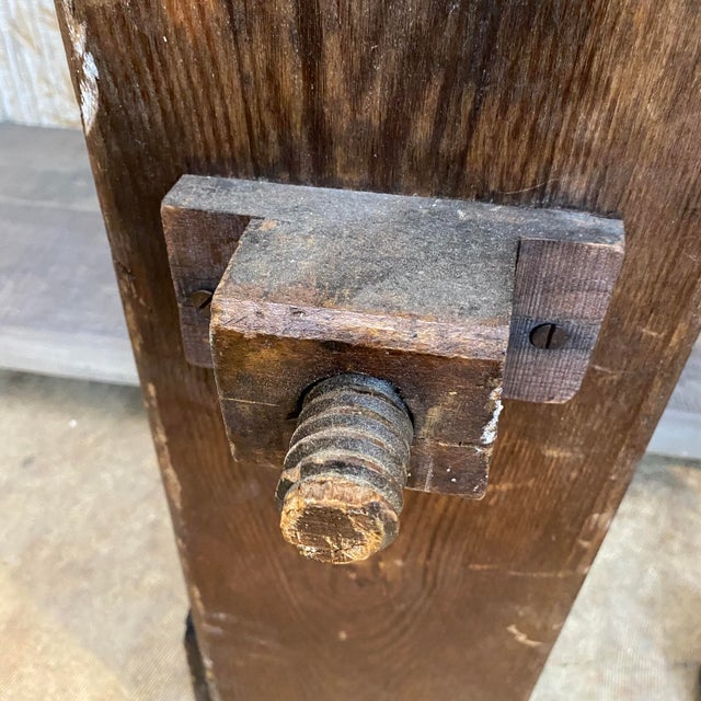 Antique Wooden Carpenter's Bevel Gauge or Angle-Finder Rustic Decor For Sale - Image 11 of 18